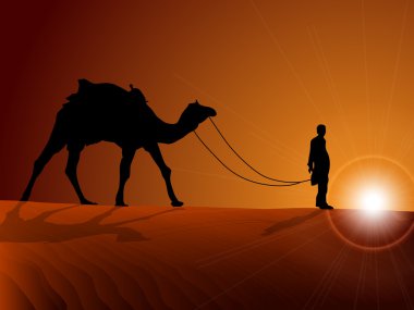 Camel Caravan clipart