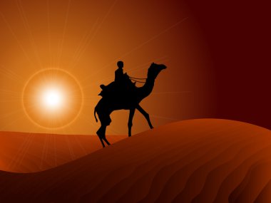 Camel Caravan clipart