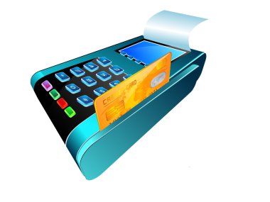 credit card reader clipart