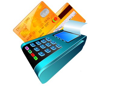 credit card reader clipart