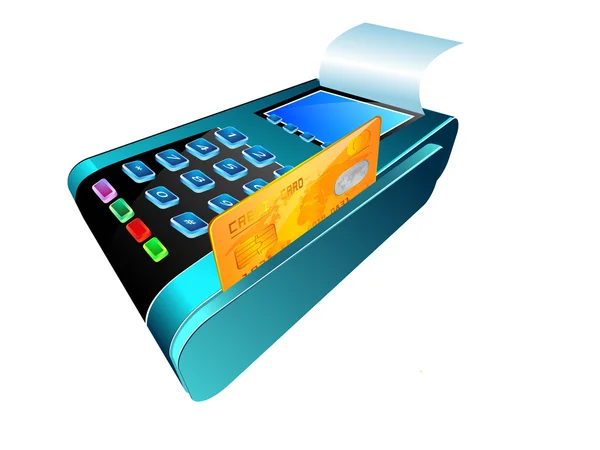 Lecteur de carte de crédit — Image vectorielle