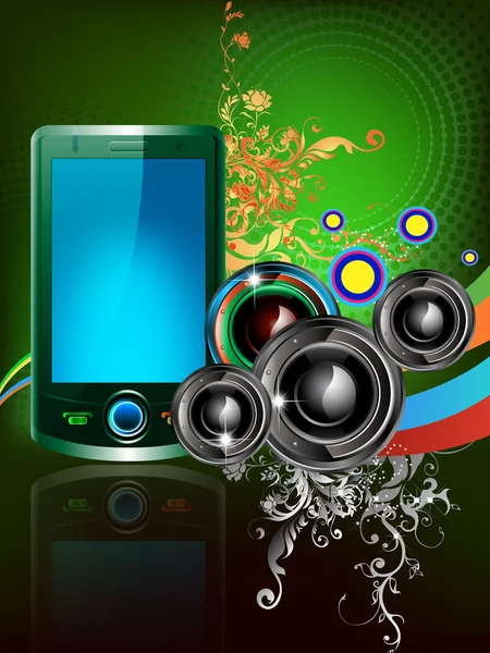 Musik och mobil — Stock vektor