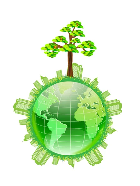 Green world — Stock Vector