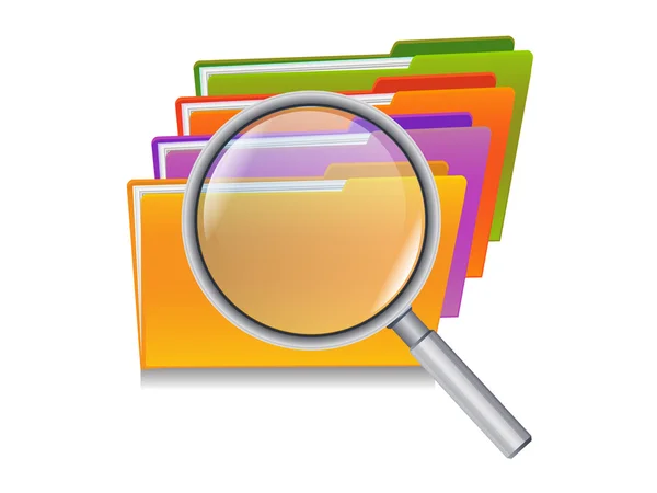 Folder search — Stok Vektör