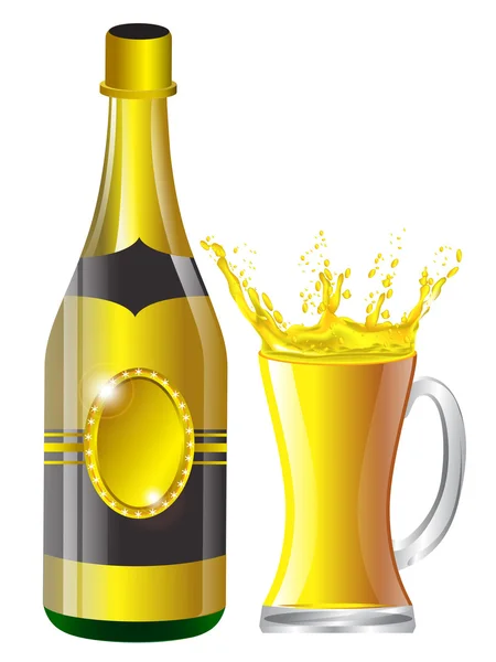 Bottiglia di birra Illustrazioni Stock Royalty Free