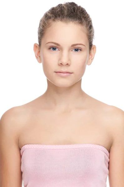 Closeup krásná mladá dívka — Stock fotografie