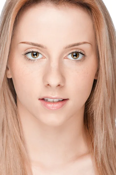 Portrait of young woman with perfect skin — Stock Photo, Image