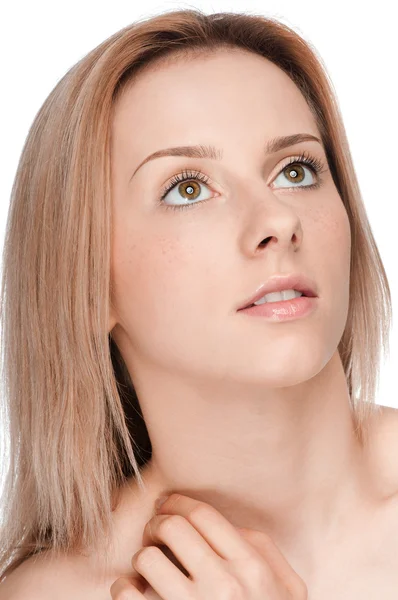 完璧な肌を持つ若い女性の肖像画 — ストック写真