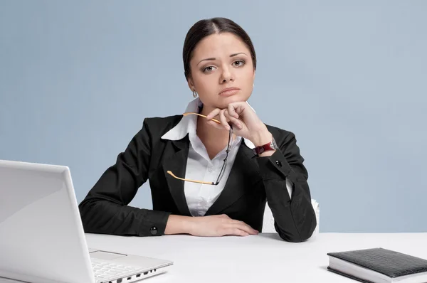 Business woman working in office place — Stock Photo, Image