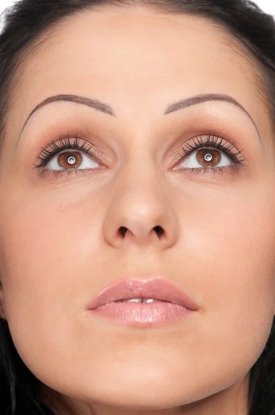 Closeup of beautiful woman face — Stock Photo, Image