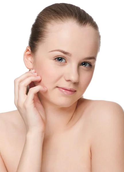 Porträt einer jungen Frau mit perfekter Haut — Stockfoto