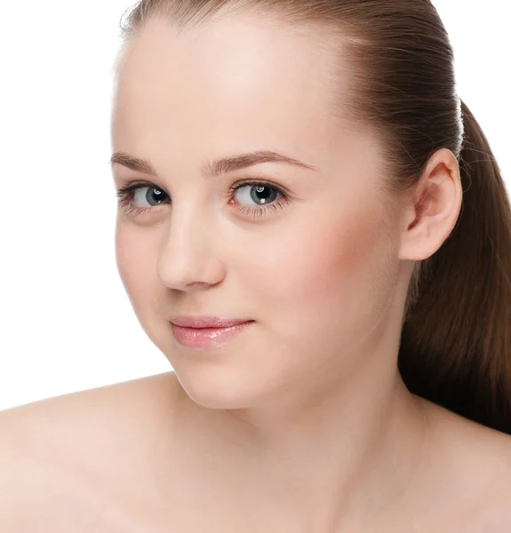 Portrait of young woman with perfect skin — Stock Photo, Image