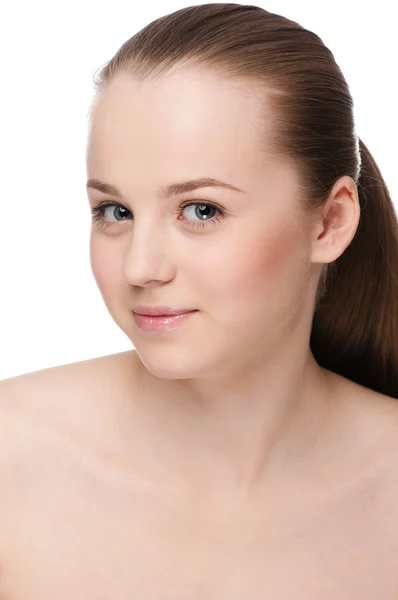 Portrait of young woman with perfect skin — Stock Photo, Image