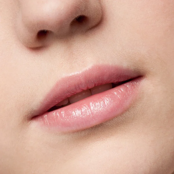 Zona de maquilhagem dos lábios — Fotografia de Stock