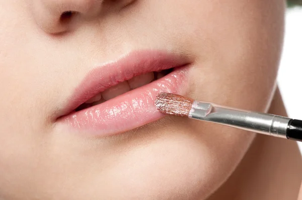 Lippen make-up zone — Stockfoto