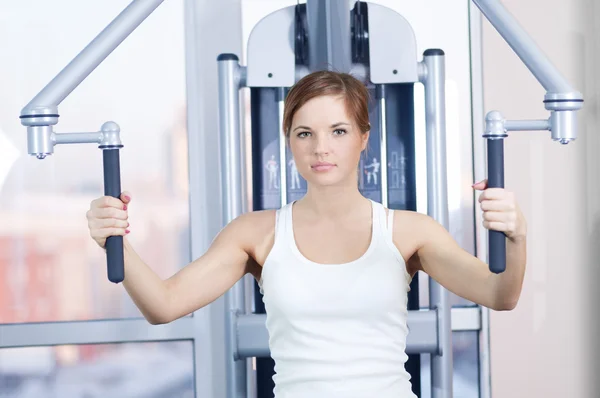 Young woman at the gym — Stock Photo, Image