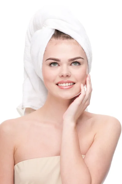 Close-up of woman with perfect health skin — Stock Photo, Image
