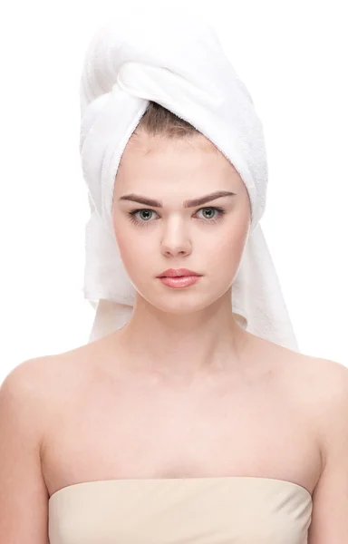 Close-up de mulher com pele perfeita saúde — Fotografia de Stock