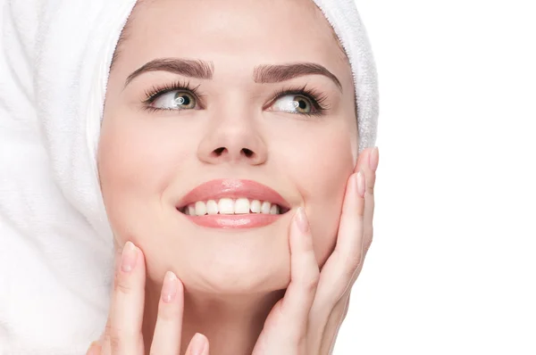 Close-up of woman with perfect health skin — Stock Photo, Image