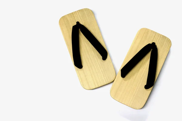 Sandálias de madeira Imagens Royalty-Free