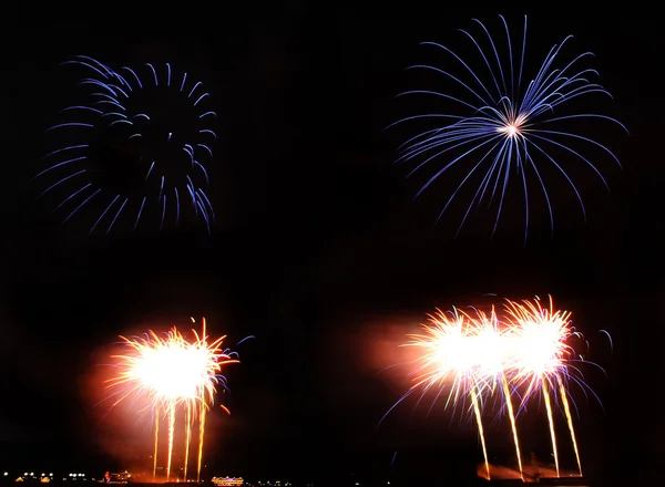 Farbenfrohes Feuerwerk — Stockfoto