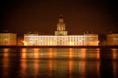 st-petersburg, Rusya, gece, dolgu görünümünden