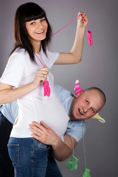 Couple getting ready to become parents — Stock Photo, Image