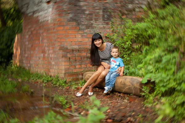 stock image Mother and a son