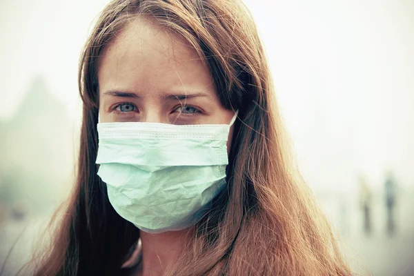 stock image Girl in a mask