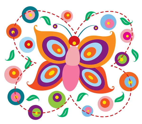Прекрасная бабочка — стоковый вектор