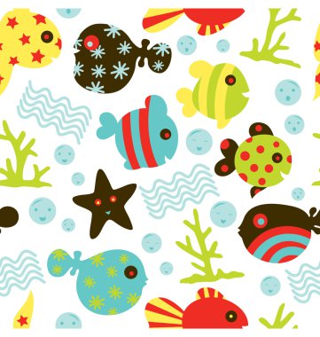 Under Water Fun Pattern clipart