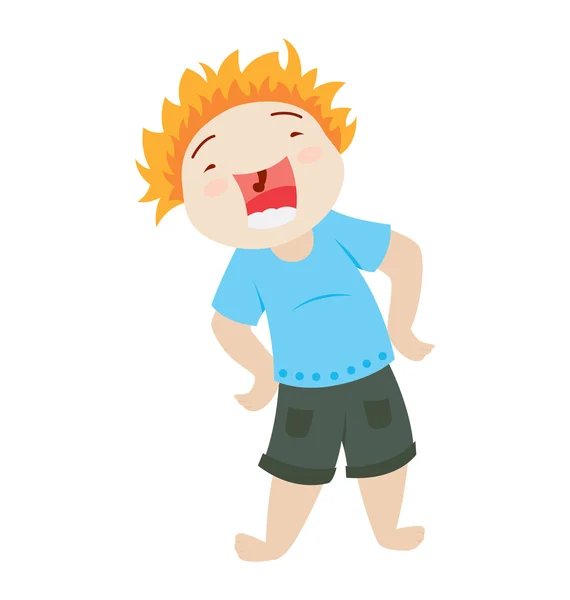 Les enfants rient — Image vectorielle