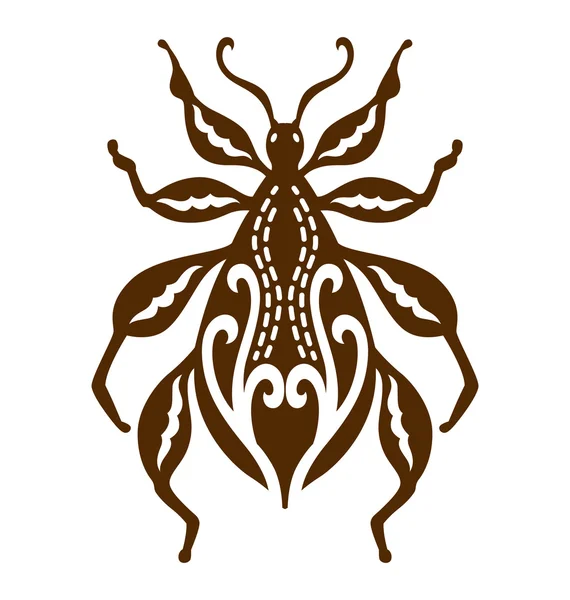 Escarabajo en la naturaleza — Vector de stock