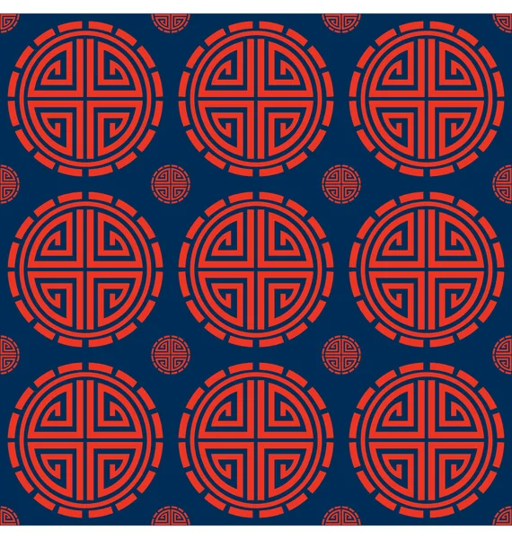 Oriental Circle Pattern — Stock Vector