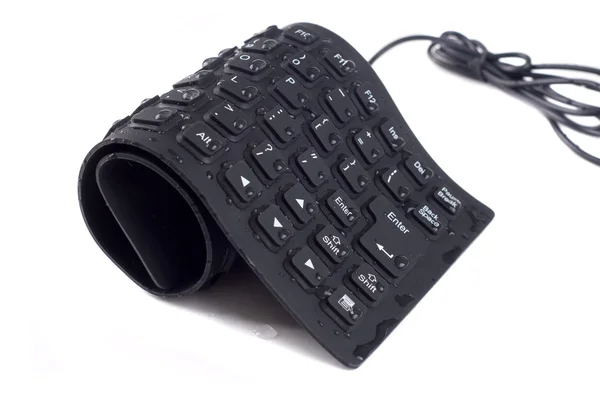 Černá klávesnice — Stock fotografie
