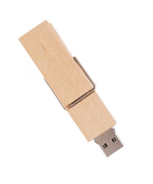 Wooden usb clipart