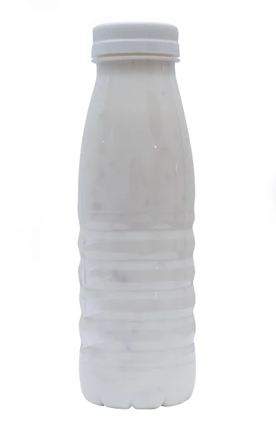 Bottle with yogurt — Stock Photo, Image
