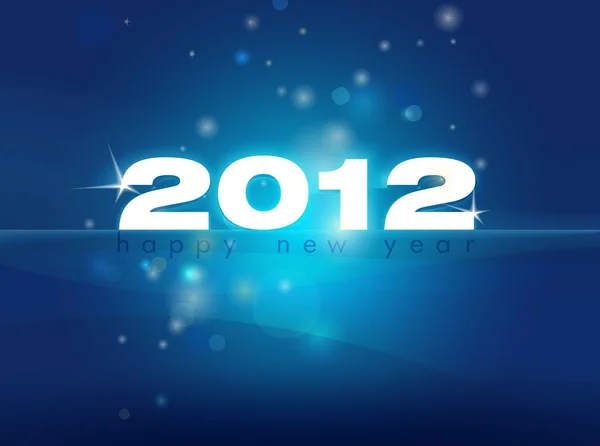 2012 nytt år kort illustration — Stockfoto