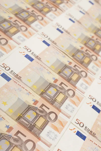 Fondo de billetes de 50 euros — Foto de Stock