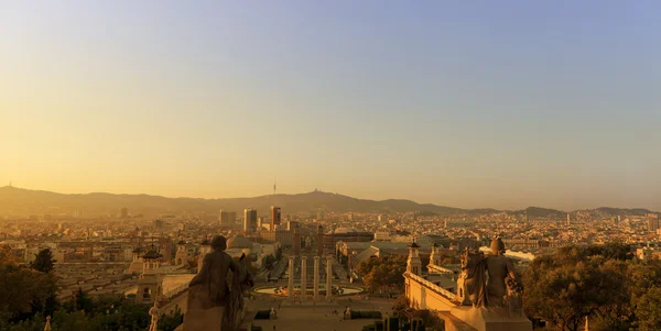 Βαρκελώνη στο ηλιοβασίλεμα — Φωτογραφία Αρχείου