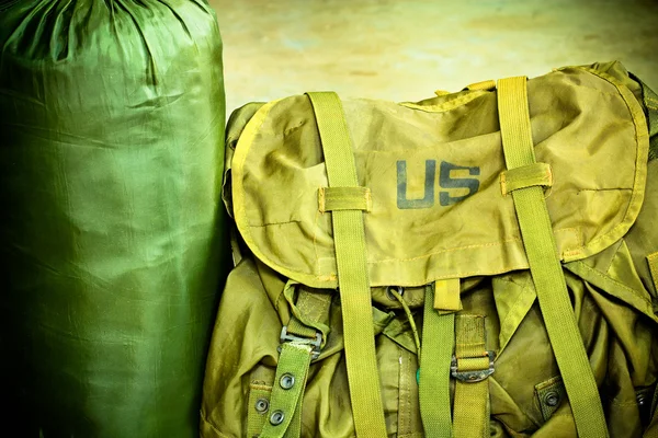 Żołnierz armii torba — Zdjęcie stockowe