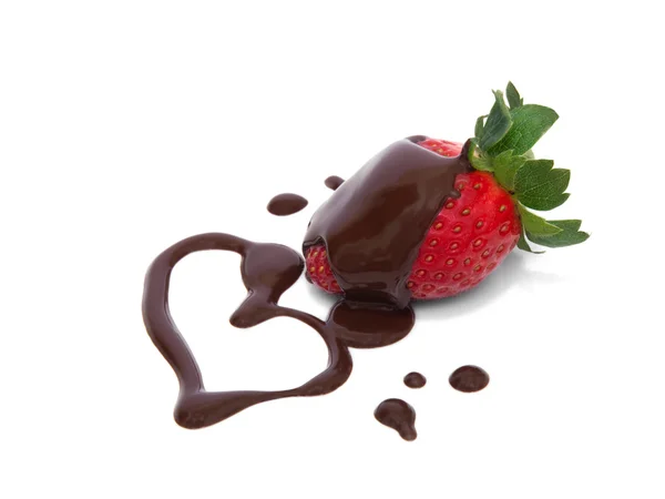 Aardbei chocolade — Stockfoto