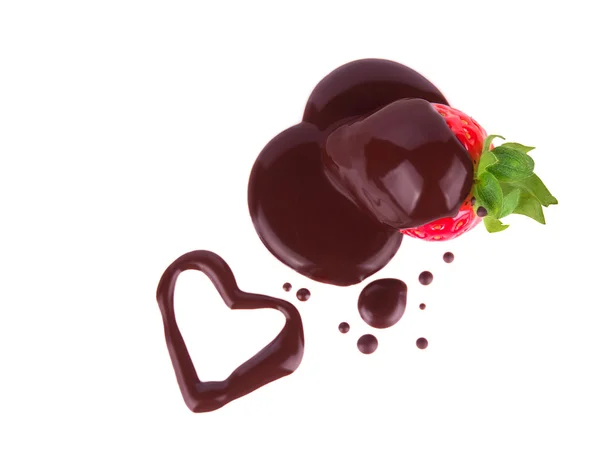 Csokoládé eper — Stock Fotó