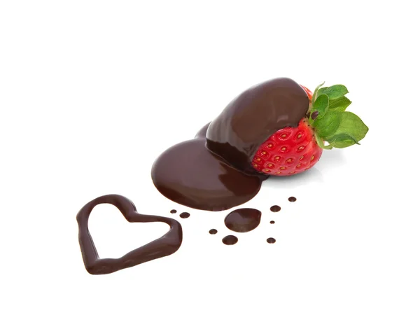 Chocolate de morango Fotografias De Stock Royalty-Free