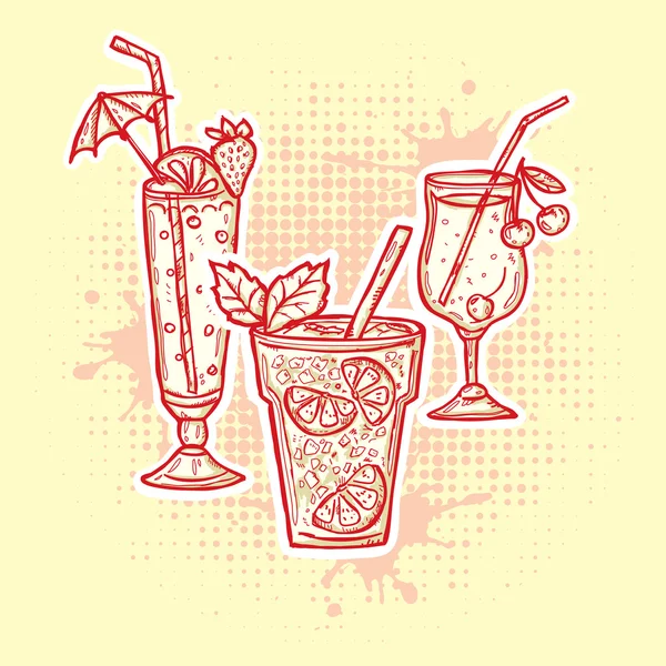 Alcohol bebidas iconos — Archivo Imágenes Vectoriales