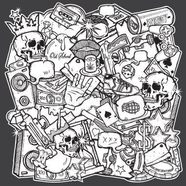 Illustration of mix background clipart