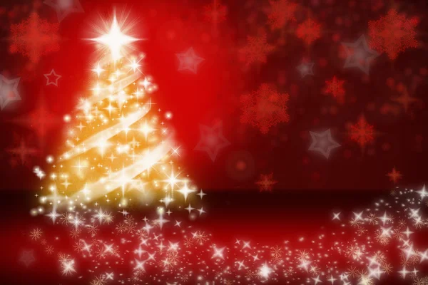 stock image Christmas fur-tree with snowflakes