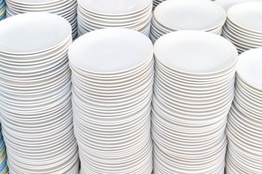 White plates clipart