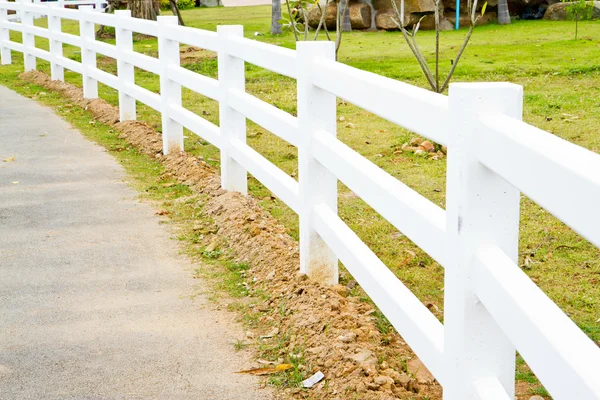 stock image White fence
