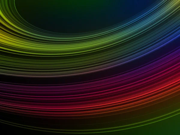 Muitas linhas de cores e ondas no fundo desfocado — Fotografia de Stock
